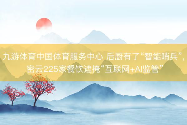 九游体育中国体育服务中心 后厨有了“智能哨兵”， 密云225家餐饮遮掩“互联网+AI监管”