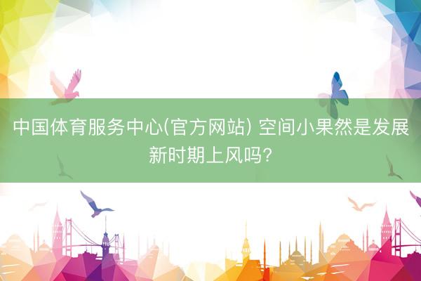 中国体育服务中心(官方网站) 空间小果然是发展新时期上风吗?